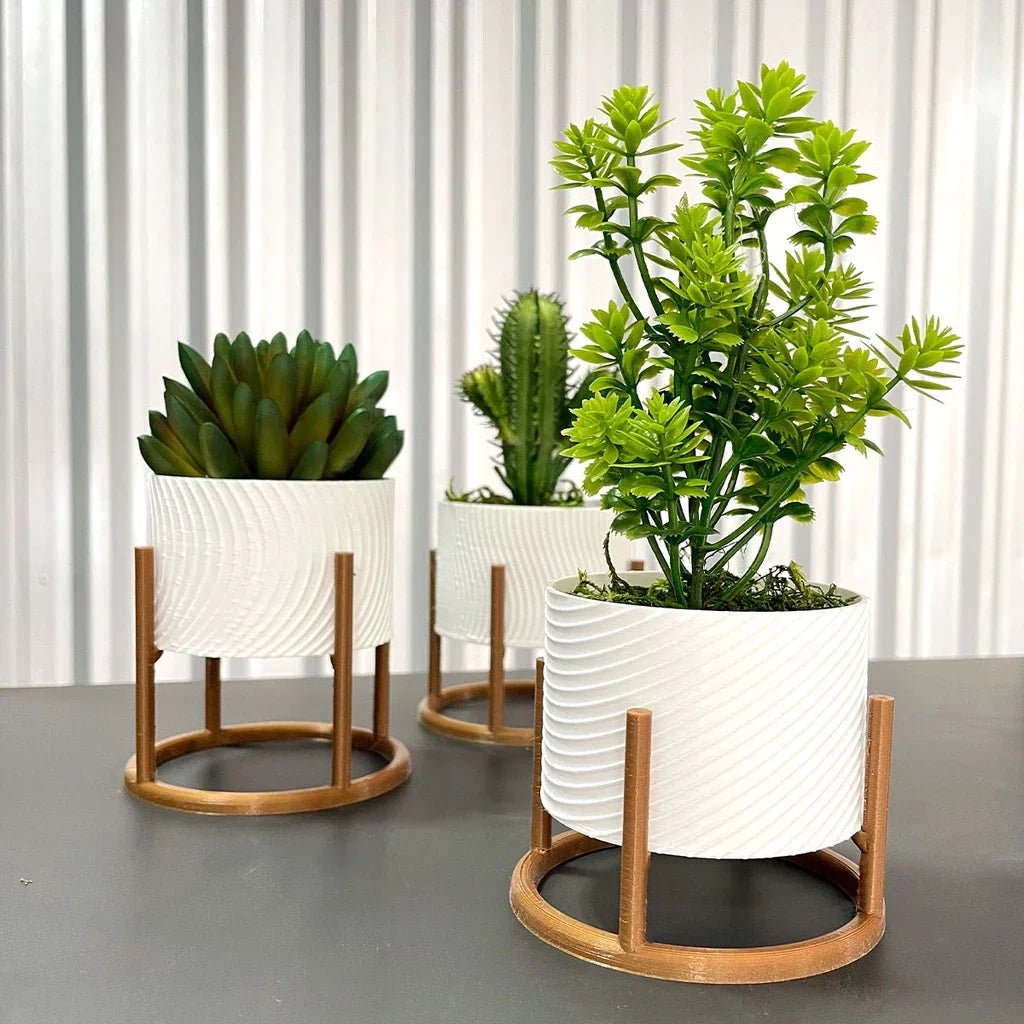 Decorative Trio of Cachepot Vases - Minha loja
