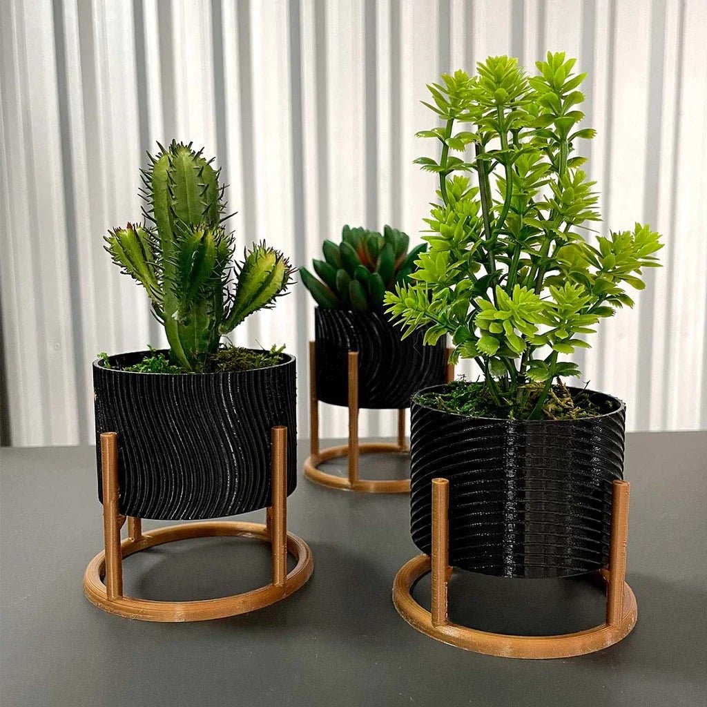 Decorative Trio of Cachepot Vases - Minha loja