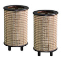 Pair of Japanese Bamboo Lamps - Minha loja