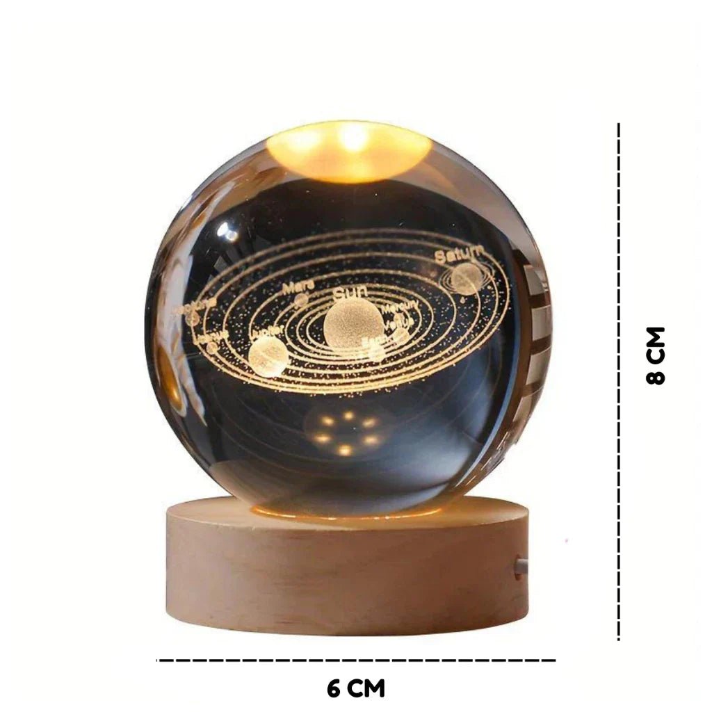 Solar System Crystal Table Lamp - Minha loja