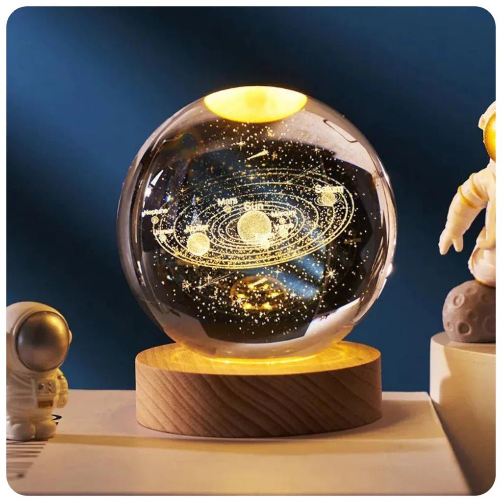 Solar System Crystal Table Lamp - Minha loja